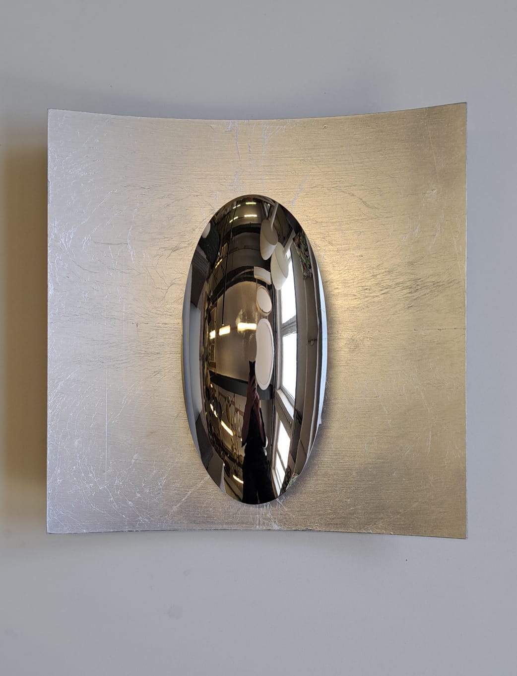 10081 Wandlampe silber